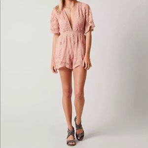 Honey Punch Lace Romper Ll
